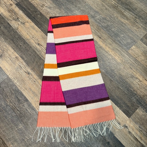 MULTI STRIPES CASHMINK SCARF V.FRAAS - Picture 2 of 8